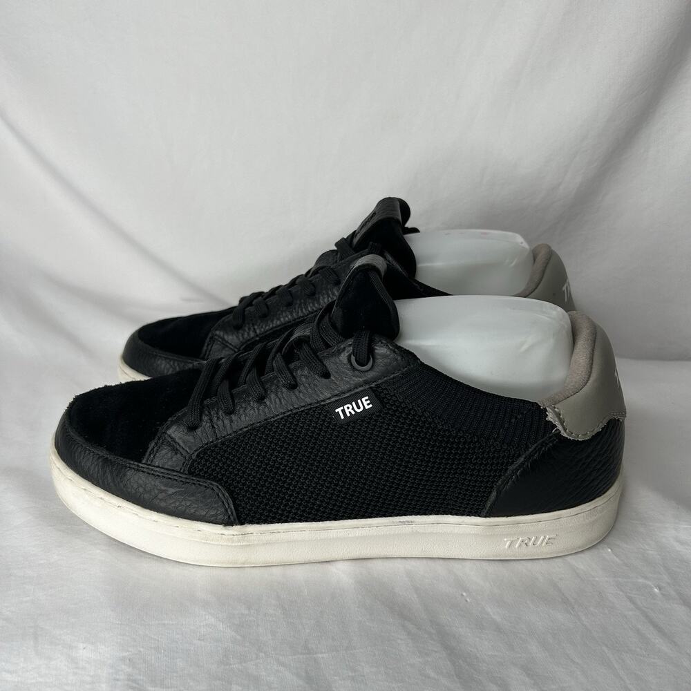 TRUE Linkswear FS-02 Spikeless Golf Shoes Black Grey Gray Leather Men’s US 7